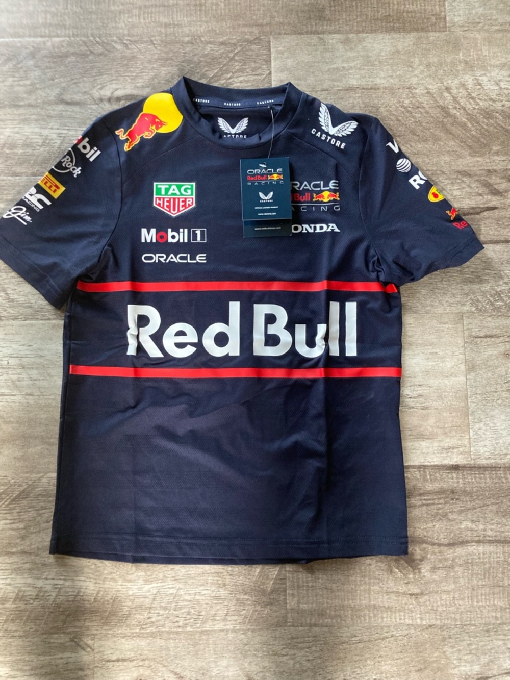 Red Bull Racing Kids Navy Blue Jersey - Red Accent